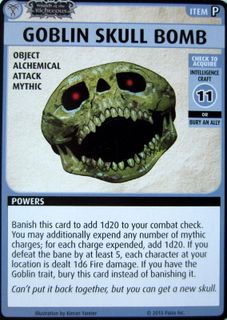 Pathfinder Adventure Card Game: Wrath of the Righteous – "Goblin Skull Bomb" Promo Card