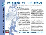 RPG Item: Defender of the Realm
