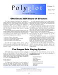 Issue: Polyglot (Volume 1, Issue 23 - Jan 2006)