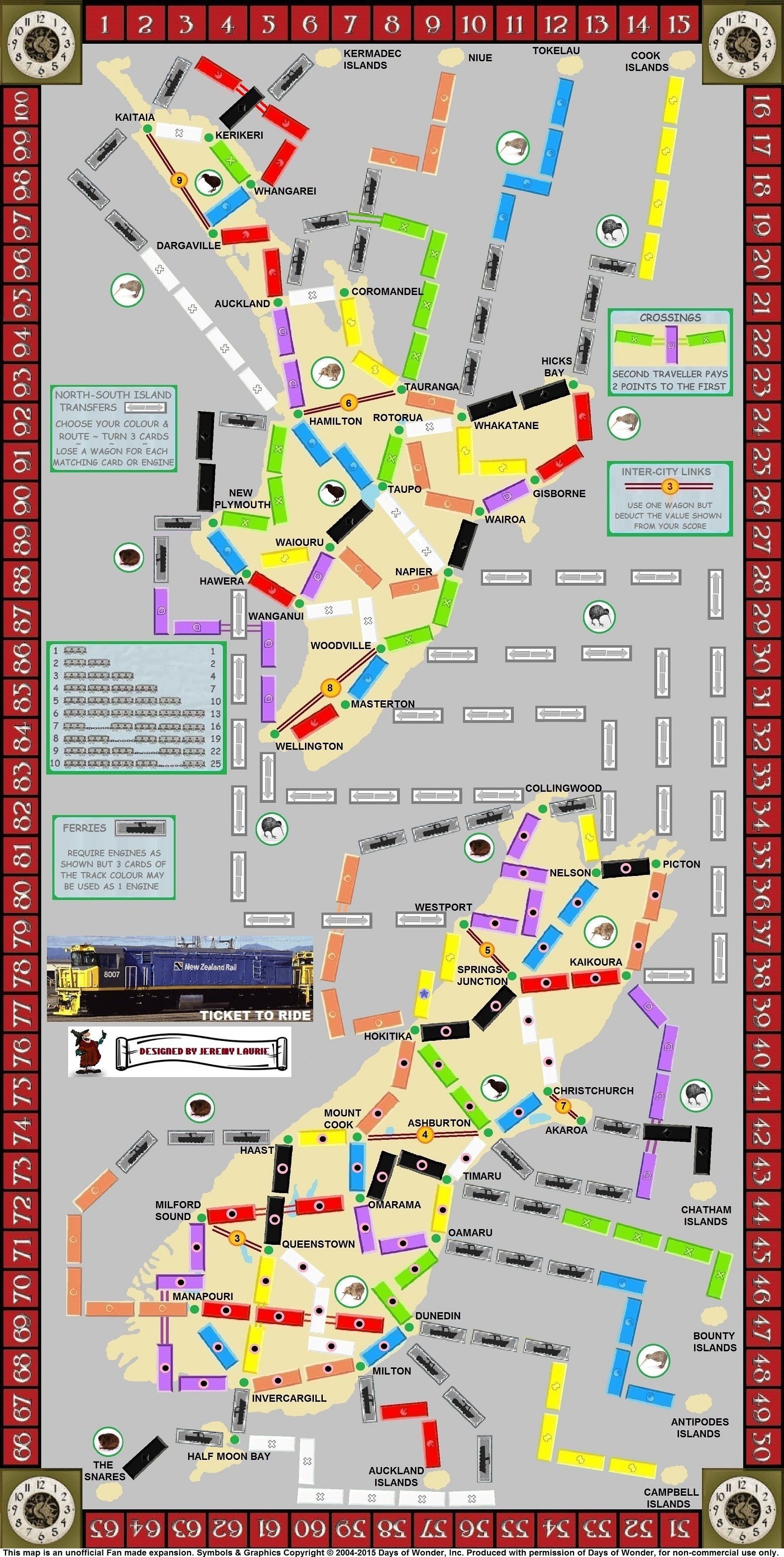 New Zealand (fan expansion for Ticket to Ride)