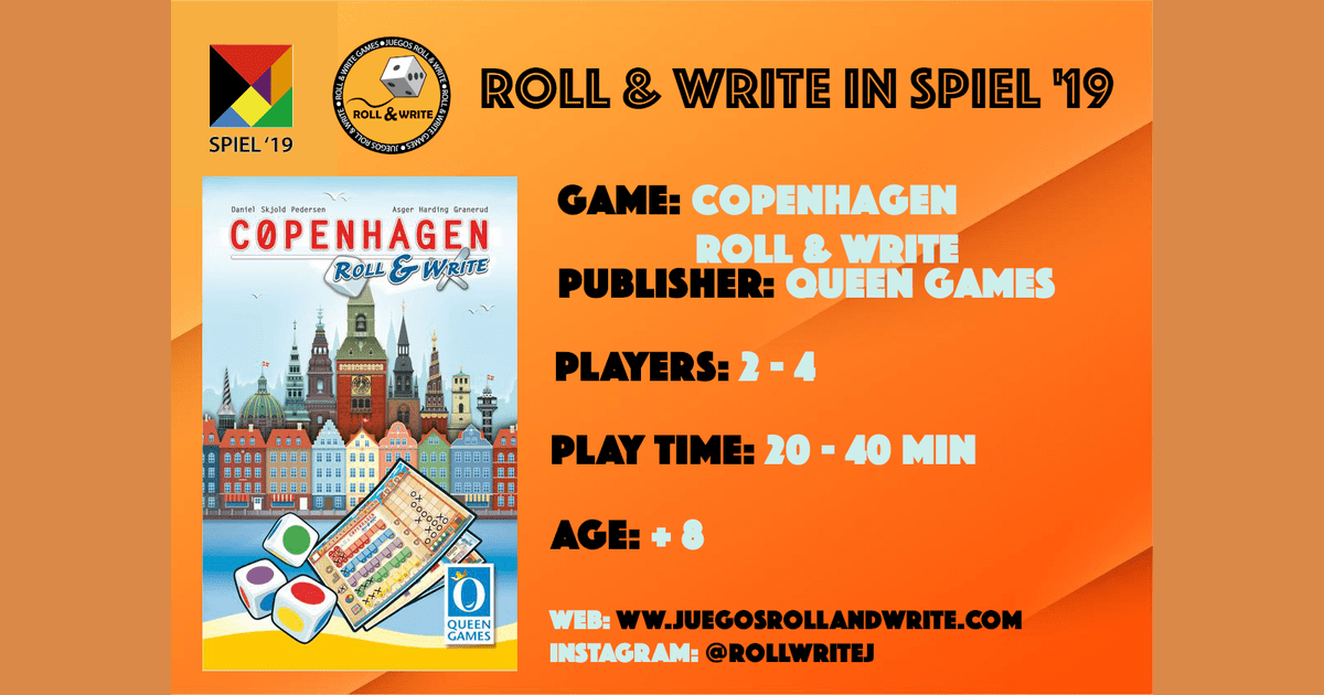 Spiel ’19 Copenhagen Roll & Write Juegos Roll & Write BoardGameGeek