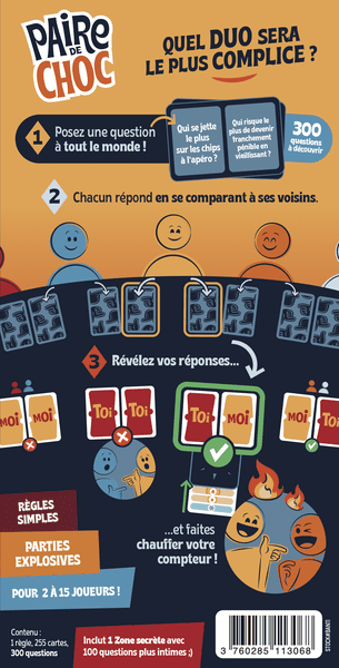 Paire de Choc, Bandjo, 2025 — French back cover