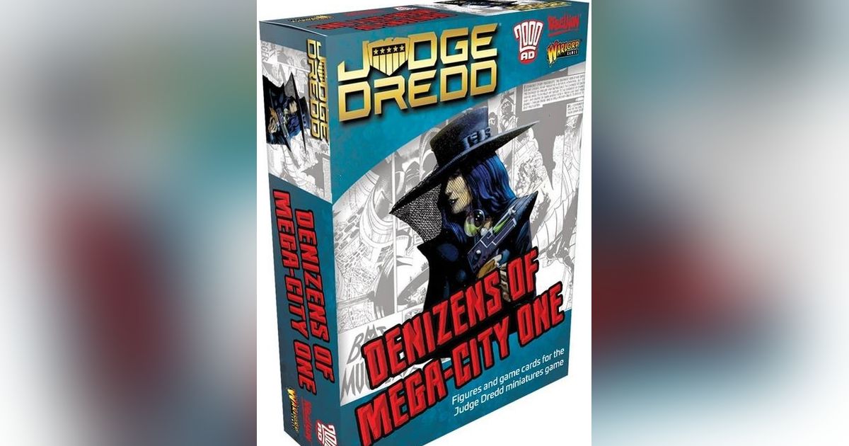 Miniaturas Warlord Judge Dredd Denizens Of Mega City One - 5 Figuras De Resina, Juego De Mesa
