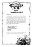 Issue: Lone Wolf Club Newsletter (Issue 1 - 1985)
