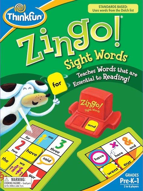 ThinkFun Zingo Sight Words 2012 Game Replacement Tiles Full Set of 72 for sale online
