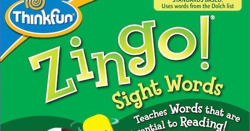 Zingo! Sight Words | Board Game | BoardGameGeek