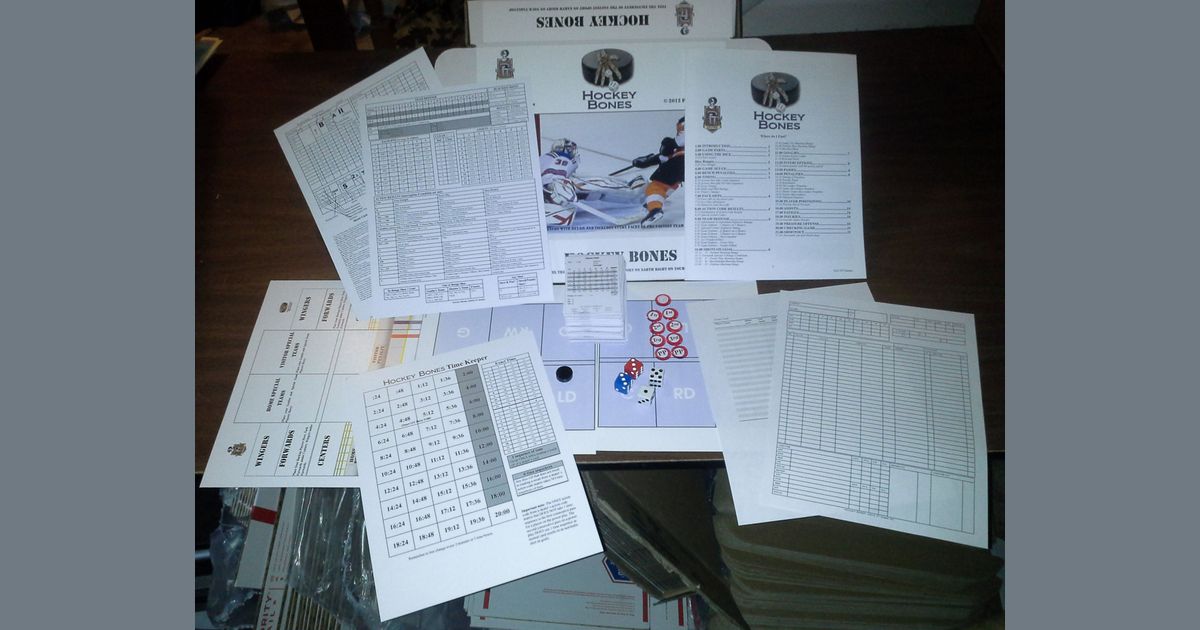 Hockey Bones Board Game BoardGameGeek