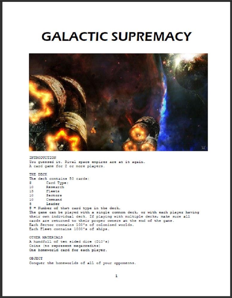 Galactic Supremacy