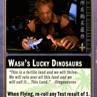 Firefly: The Game – Wash's Lucky Dinosaurs Promo Card