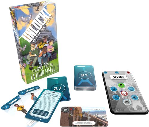 Board Game: Unlock!: Les Escape Geeks – Échappez-vous de la Tour Eiffel