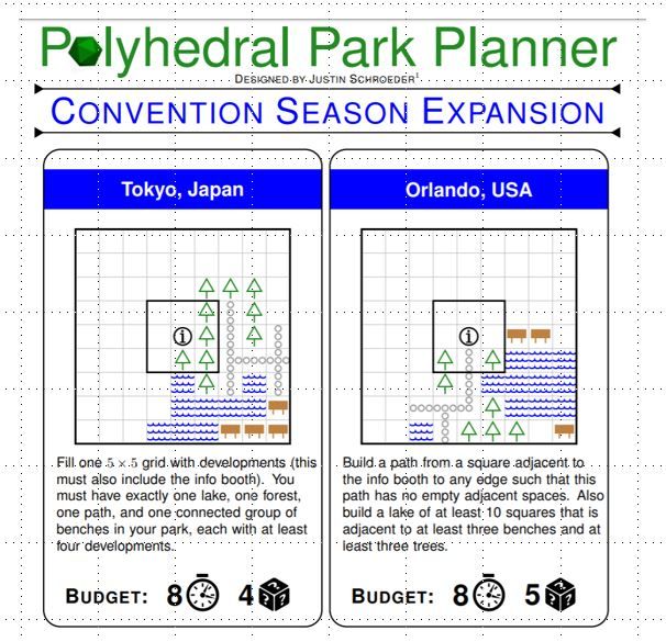 Polyhedral Park Planner: Convention Season