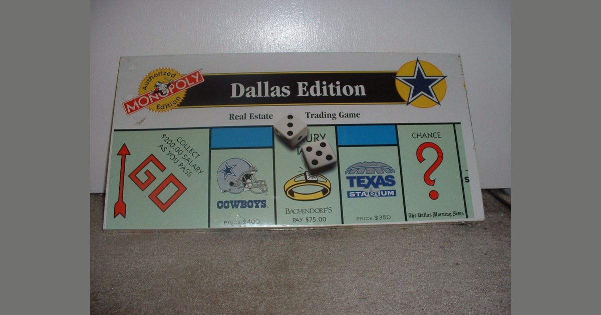 Monopoly Dallas Edition Board Game BoardGameGeek