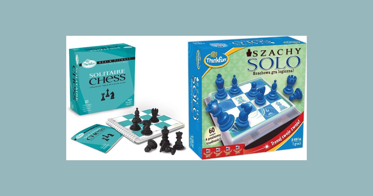 2010 ThinkFun Solitaire Chess Logic Puzzle Board Game for sale online