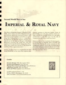 Second World War at Sea: Imperial and Royal Navy