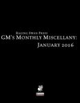 Issue: GM's Monthly Miscellany (January 2016)