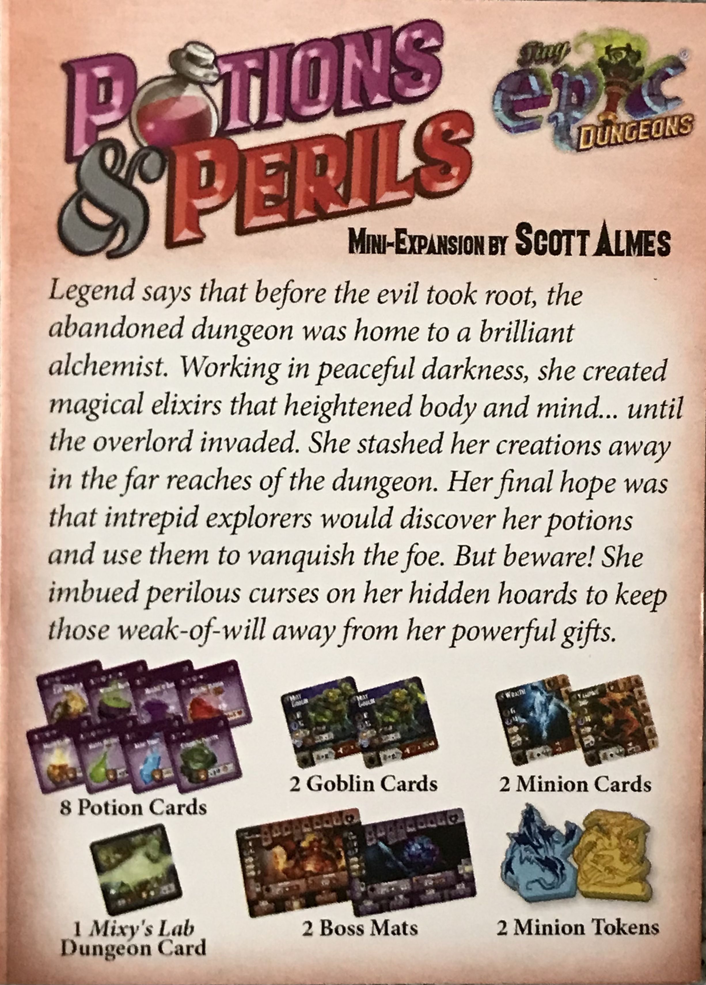 Tiny Epic Dungeons: Potions & Perils Mini Expansion