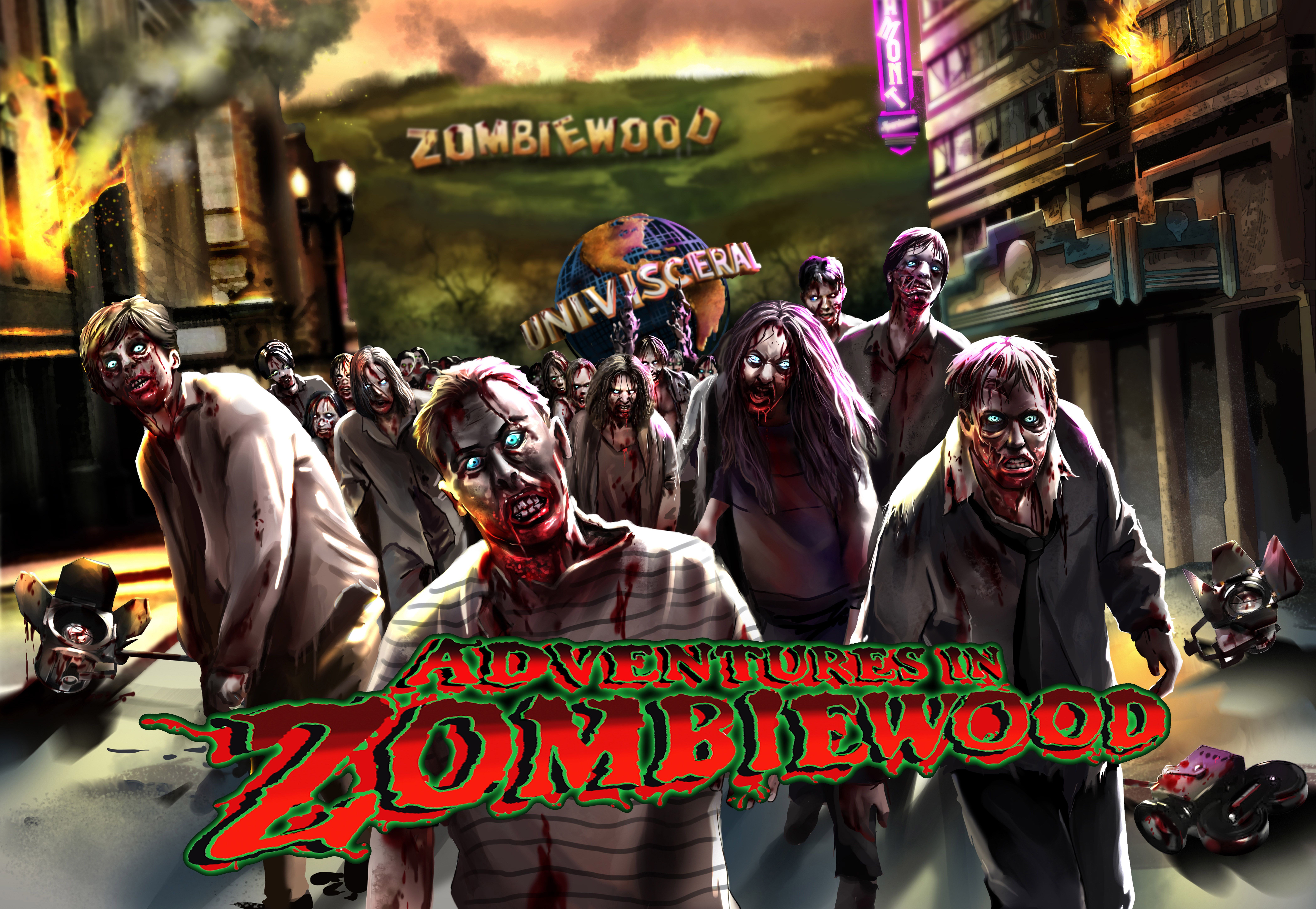 Adventures in Zombiewood box art
