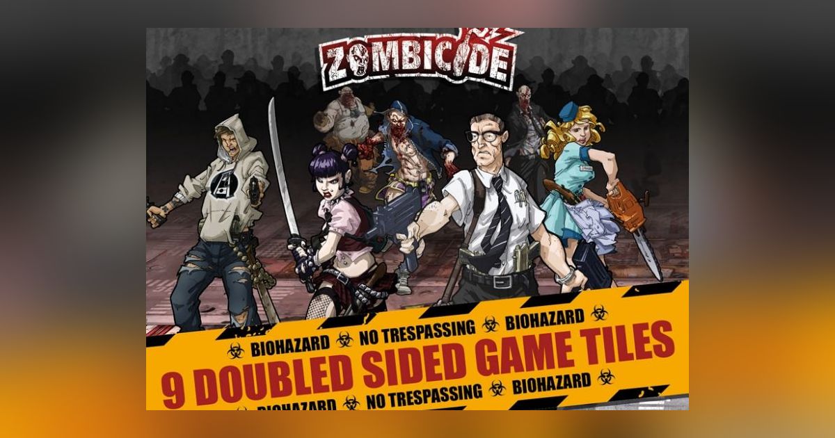 Zombicide: 9 Double Sided Game Tiles | Board Game Accessory