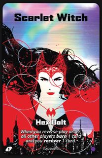 UNO Ultimate: Scarlet Witch – Hex Bolt Ultra Rare Foil Chase Card