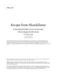 RPG Item: VEL3-08: Escape from Shandalanar