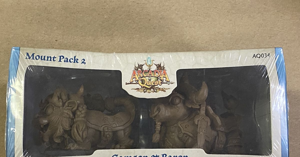 Arcadia Quest Riders Mount Pack 2 Samson & Baron Board Game