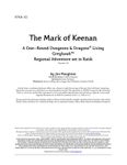 RPG Item: RTK8-05: The Mark of Keenan