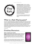 RPG Item: Tiny Epic (playtest rules)
