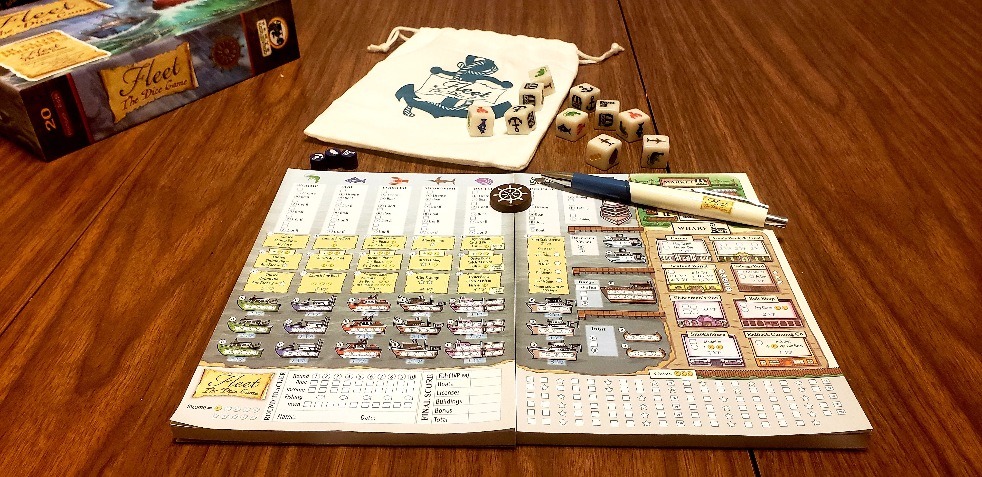 Fleet: The Dice Game - Deep as the ocean and as simple as casting a line -  solo gamer's must have. | BoardGameGeek