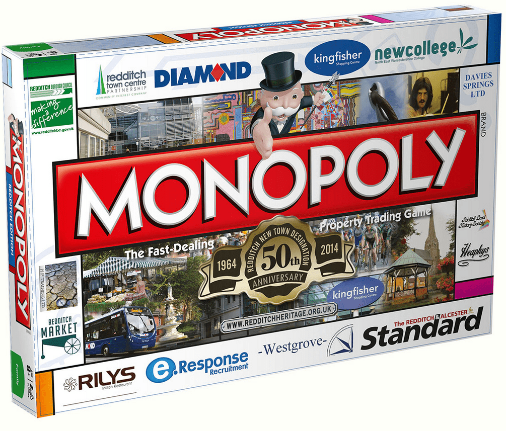 Monopoly: Redditch edition cover art