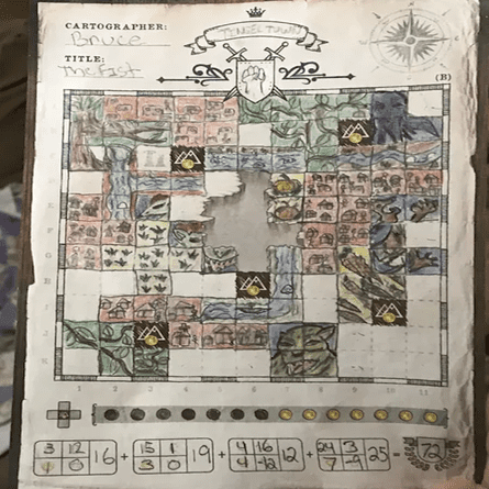 The Art On The Game Sheets 50 | Juegos Roll & Write