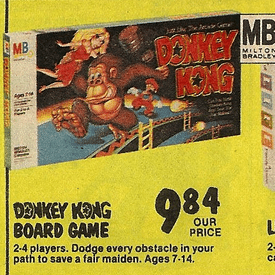 Donkey Kong from Milton Bradley (1982)