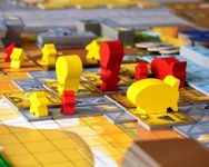 Airships, scaffolds and workers in play!