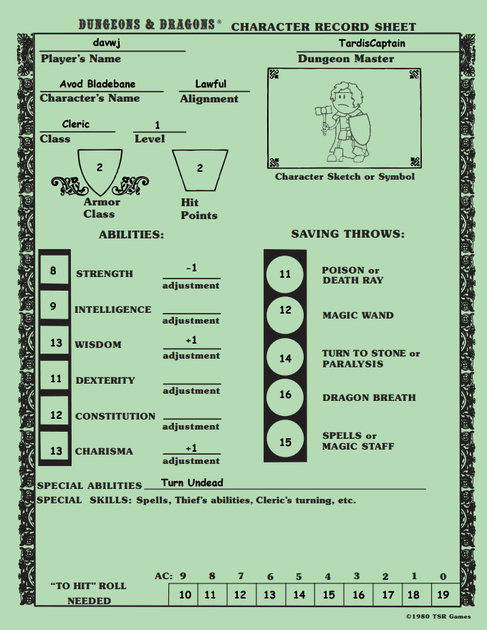2024 Character Creation Challenge - Entry #4 | Into The Abyss Of The Stars