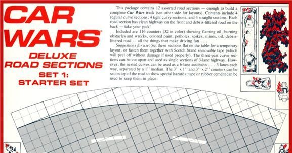 Car Wars Deluxe Road Sections Set 1: Starter Set | Board Game ...