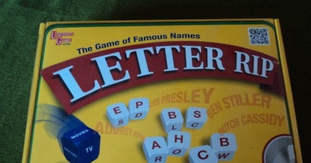 Letter Rip: The Game of Famous Names | Board Game | BoardGameGeek