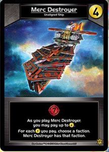 Star Realms: Merc Destroyer Promo Card
