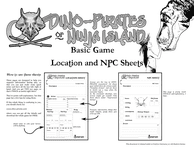 RPG Item: Dino-Pirates of Ninja Island Basic Game: Location and NPC Sheets