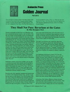 They Shall Not Pass: Bavarians at the Gates