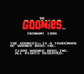 Video Game: The Goonies