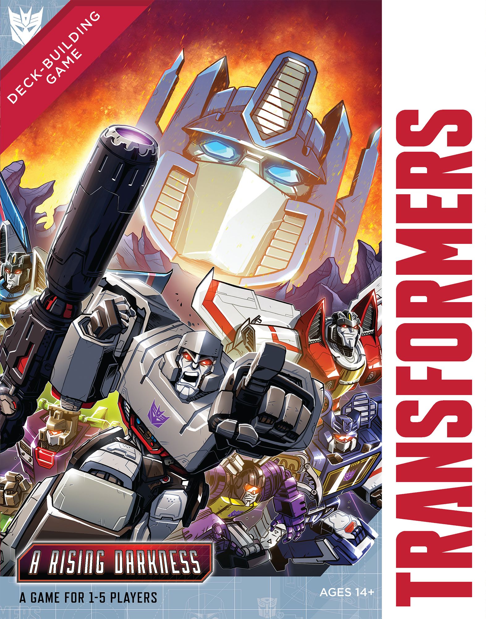 Transformers Deck-Building Game: A Rising Darkness box art