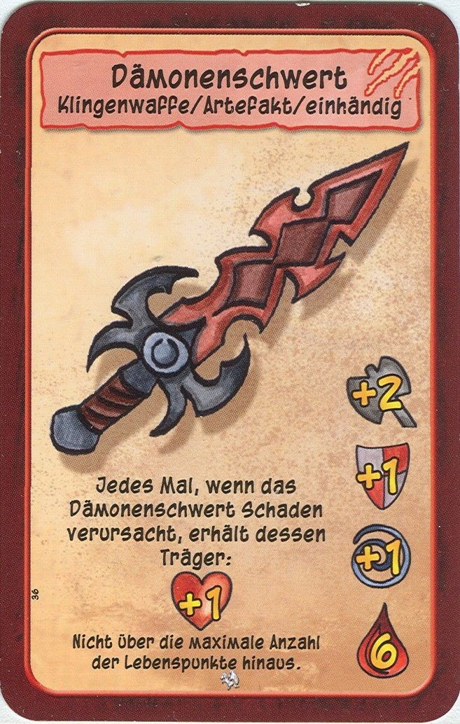 Kleine Helden promo card "Dämonenschwert"