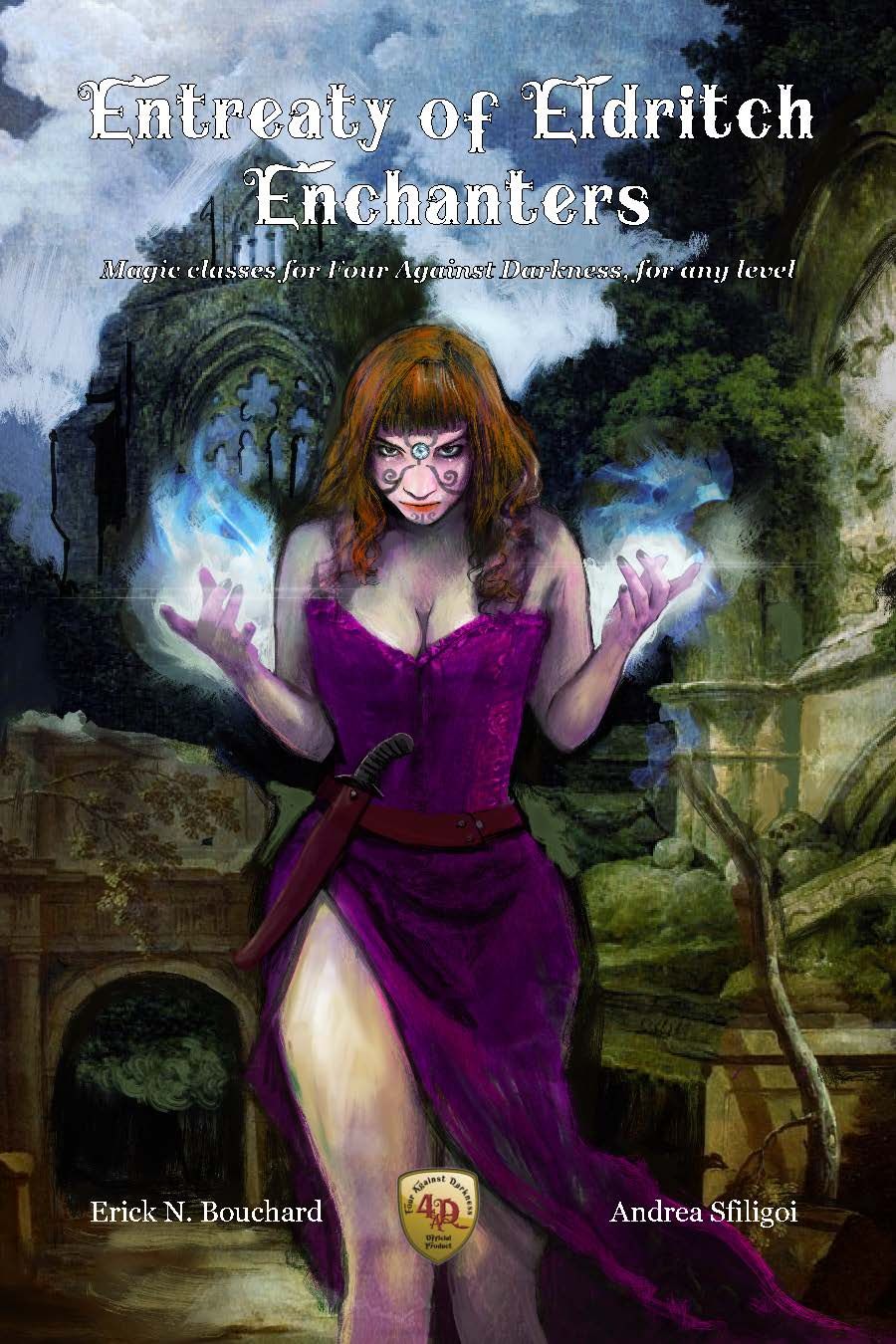 Entreaty of Eldritch Enchanters: Magic classes for Four Against Darkness