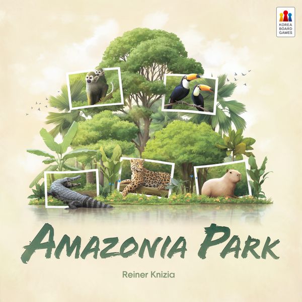 Amazonia Park, Korea Boardgames, 2024 — front cover (image provided by the publisher)