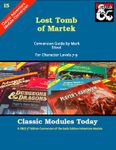 RPG Item: Classic Modules Today I5: Lost Tomb of Martek