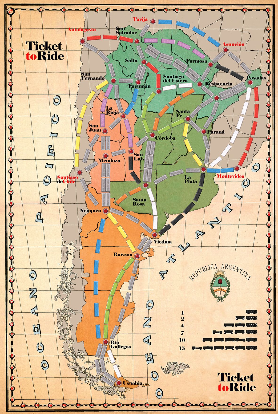 Argentina (fan expansion for Ticket to Ride)