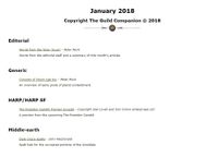 Issue: The Guild Companion (Jan 2018)