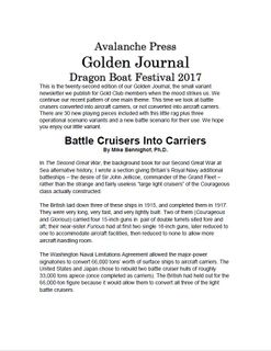 Second World War at Sea: Battle Cruisers into Carriers