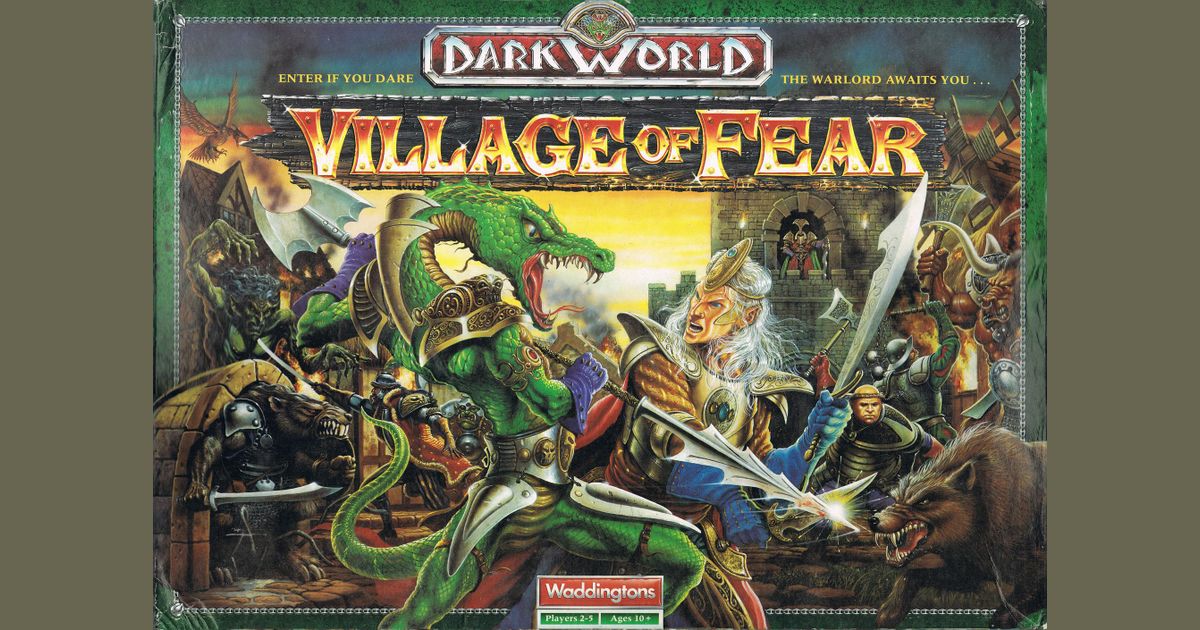Dark World 1991 Fantasy Adventure Board Game Spares Waddington 