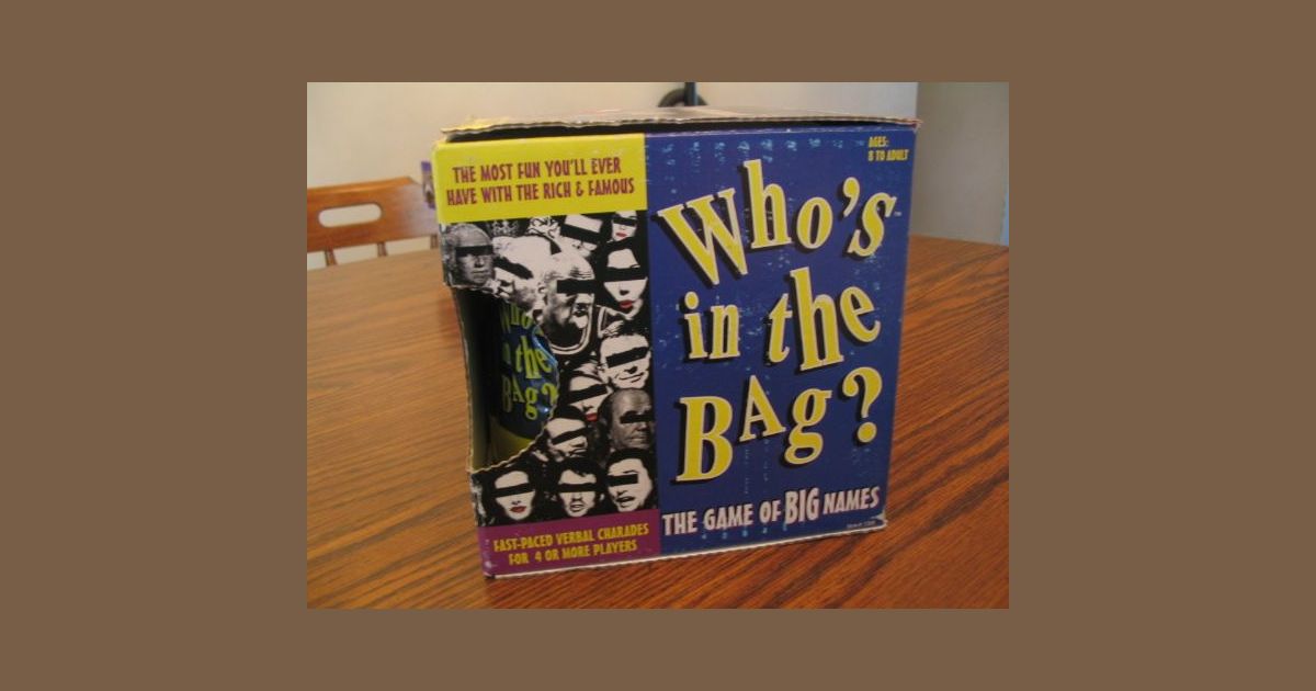 Who's in the Bag Board Game BoardGameGeek