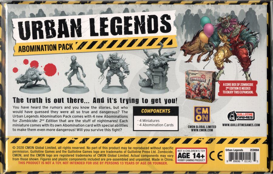 Asset image game Zombicide (2nd Edition): Urban Legends Abominations